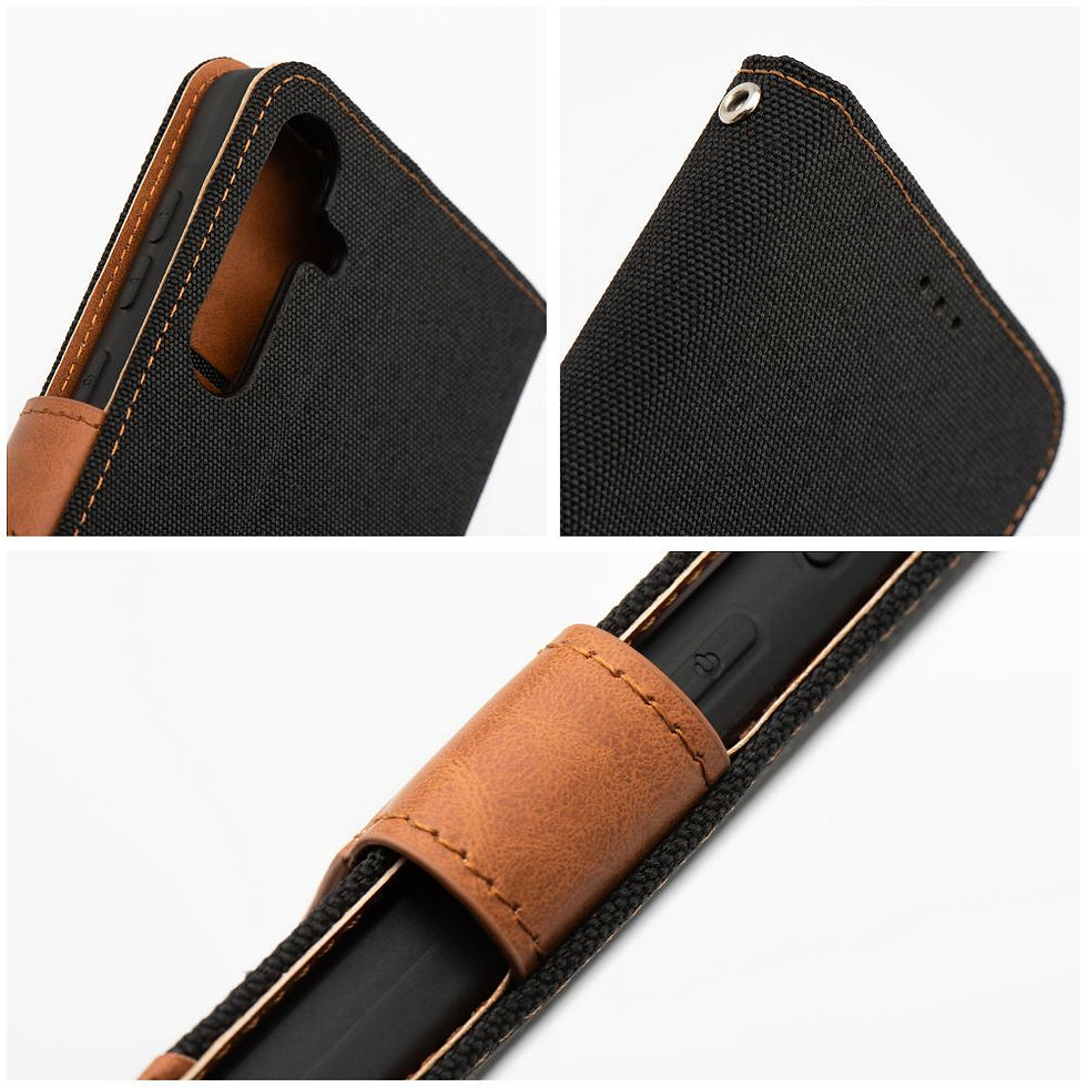 Indexkép: Jeans Book Case Xiaomi Redmi Note 14 Pro tok, fekete