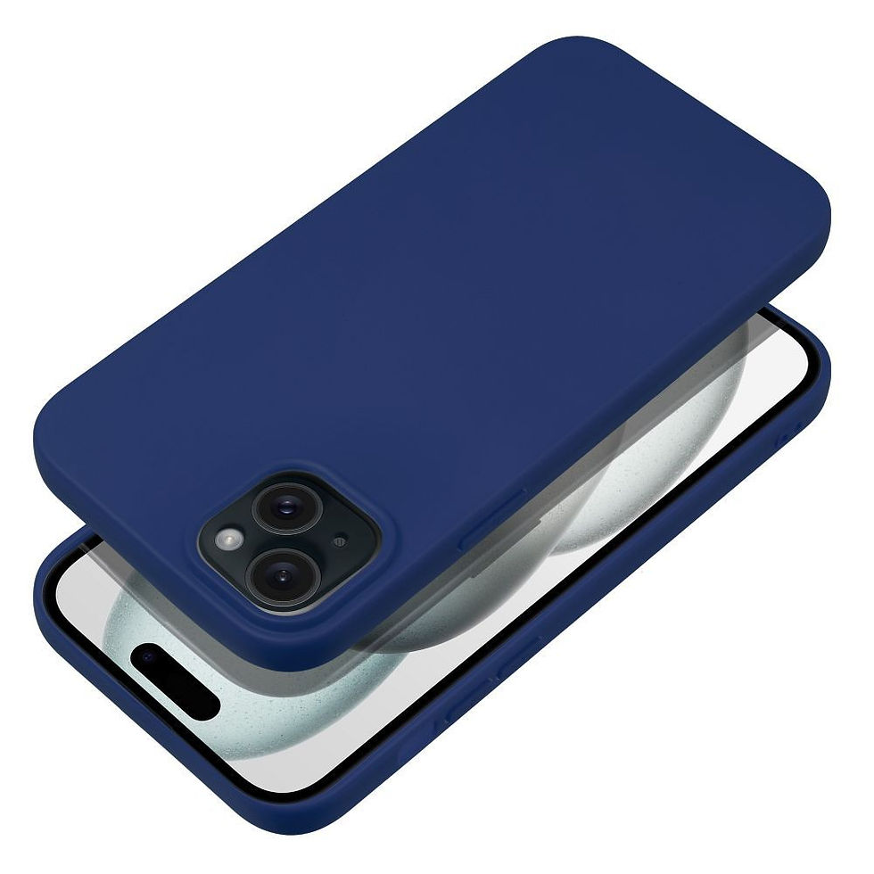 Indexkép: Soft Case iPhone 15 Plus tok, sötétkék