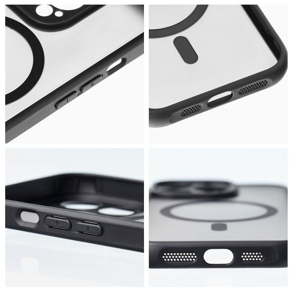 Indexkép: Full Matte Mag Cover Case iPhone 14 Pro MagSafe tok, fekete