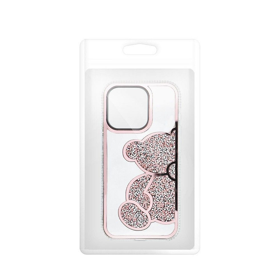 Indexkép: Teddy Bear Case iPhone 14 Pro tok, rózsaszín