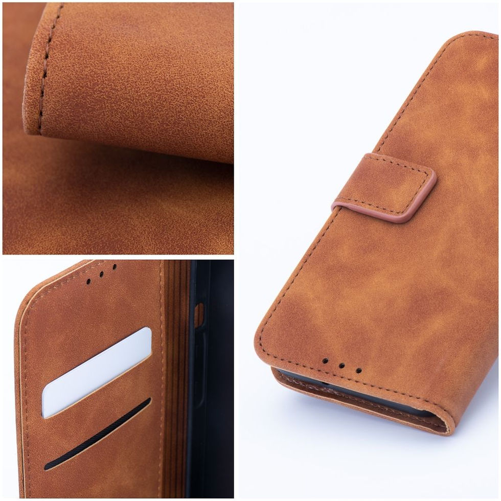 Indexkép: Tender Book Case iPhone 17 tok, barna