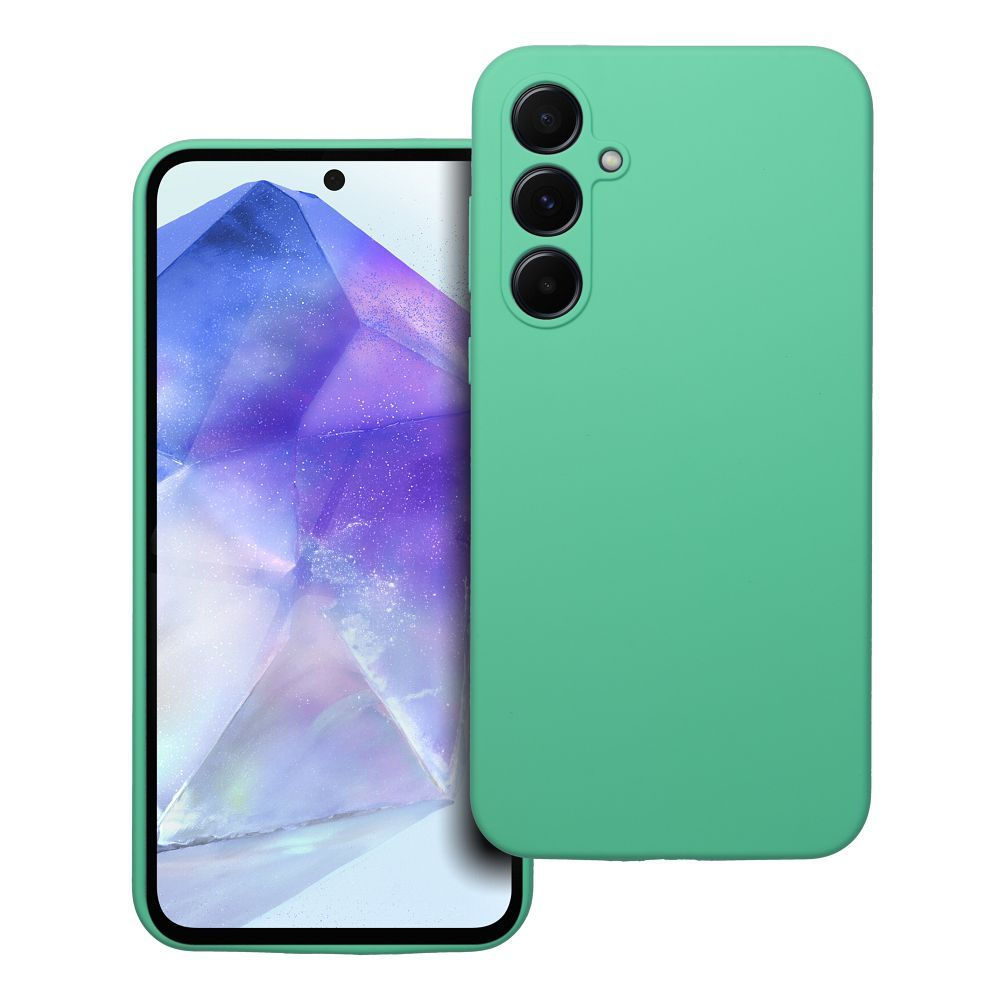 Silicone 2mm Case Samsung A55 5G tok, menta