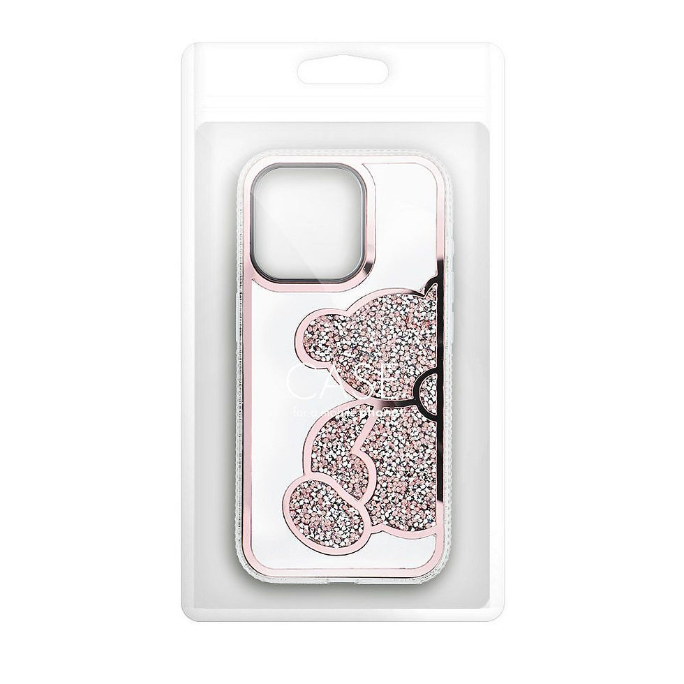 Indexkép: Teddy Bear Case iPhone 15 Pro tok, rózsaszín