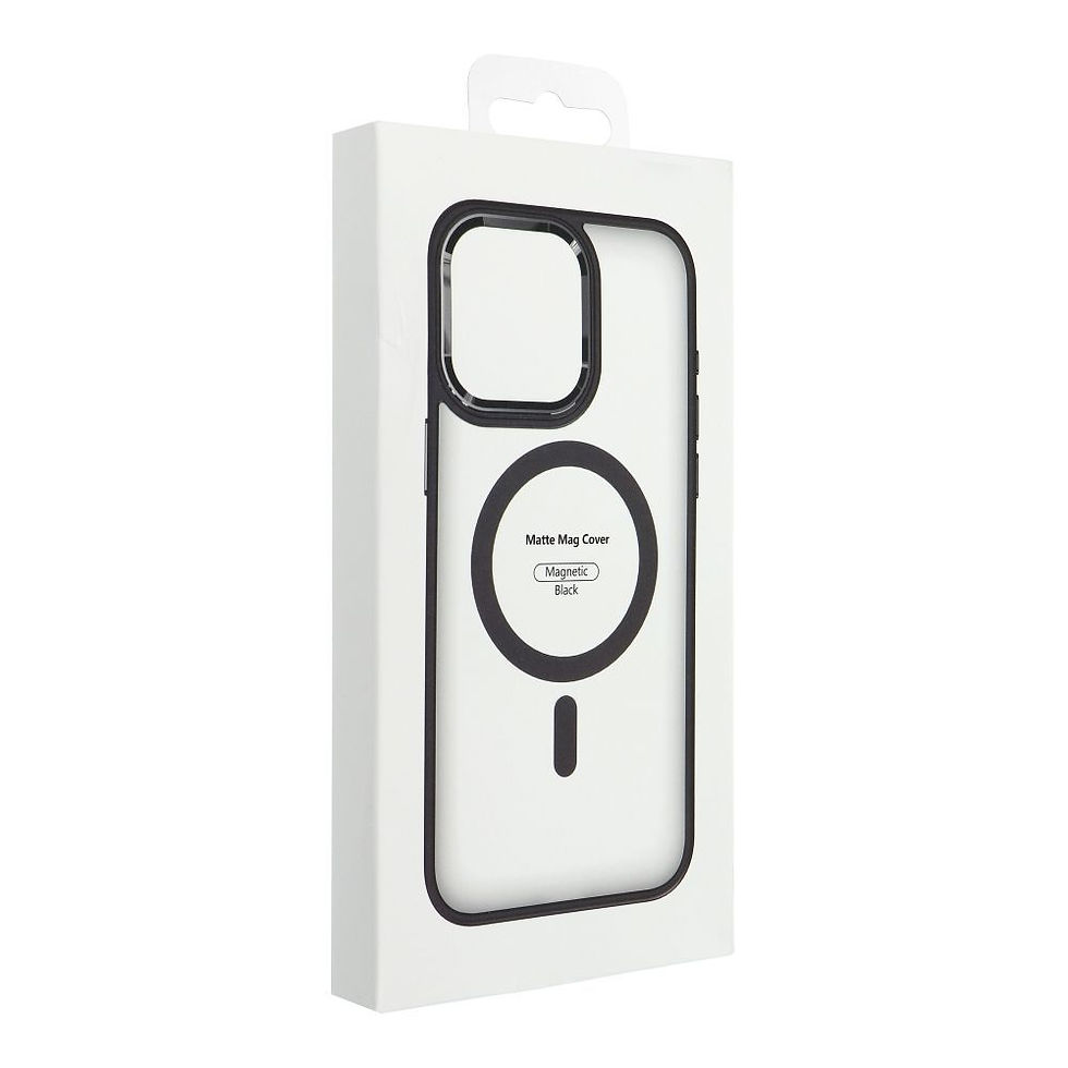 Indexkép: Matte Mag Cover Case iPhone 16 Pro MagSafe tok, fekete