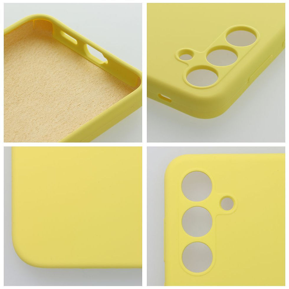Indexkép: Silicone 2mm Case Samsung A15 5G / A15 4G tok, sárga