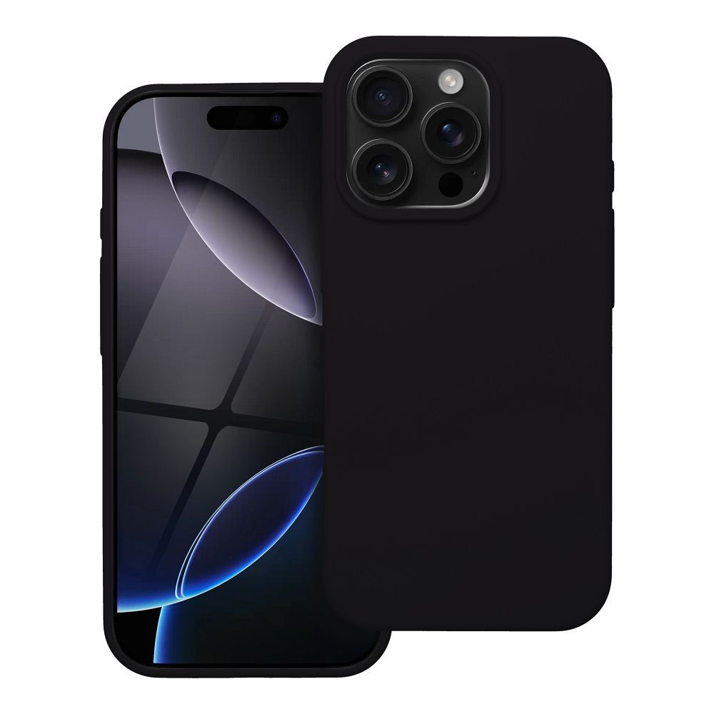 Silicone Case iPhone 16 Pro tok, fekete