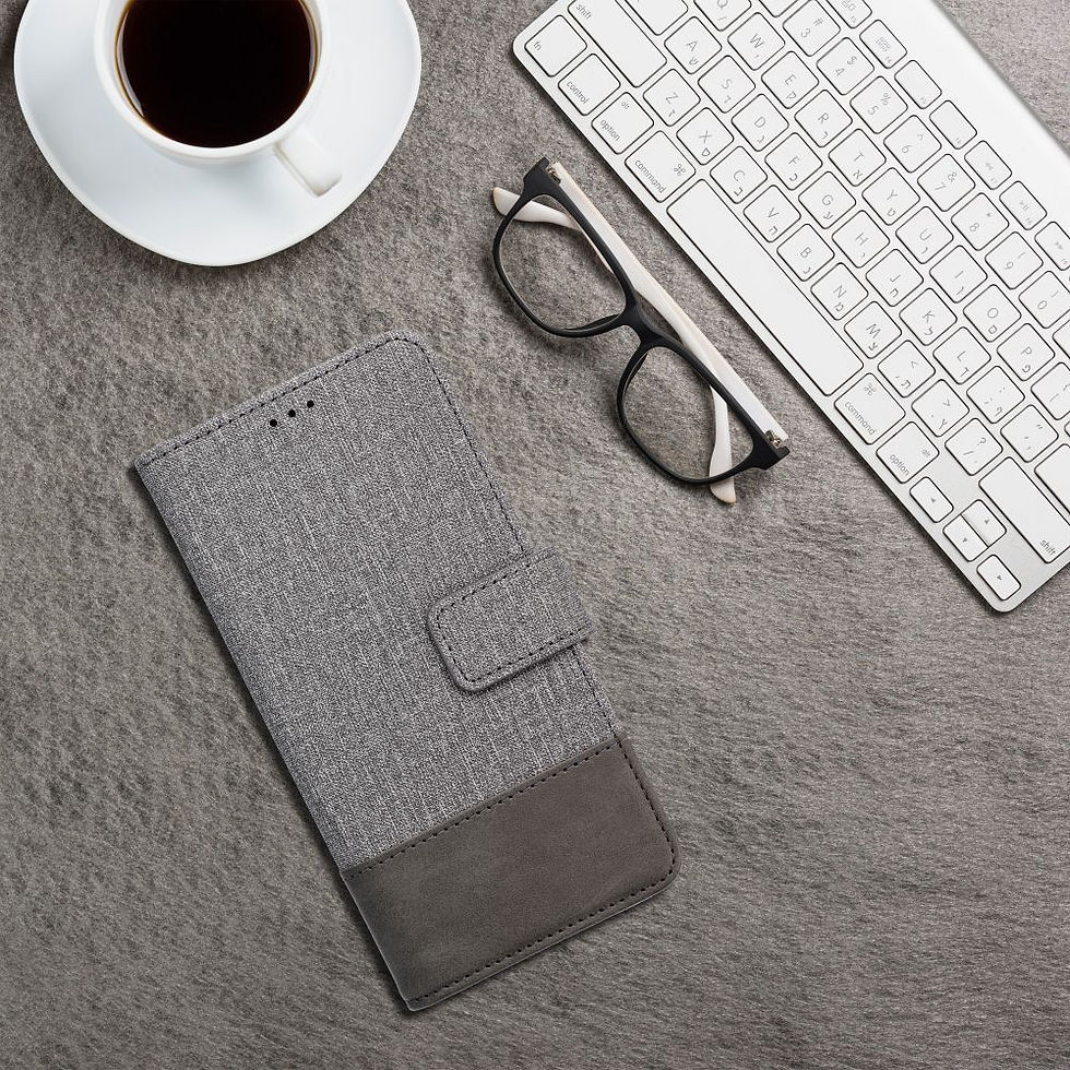 Indexkép: Gomma Book Case Xiaomi Redmi Note 15 tok, szürke