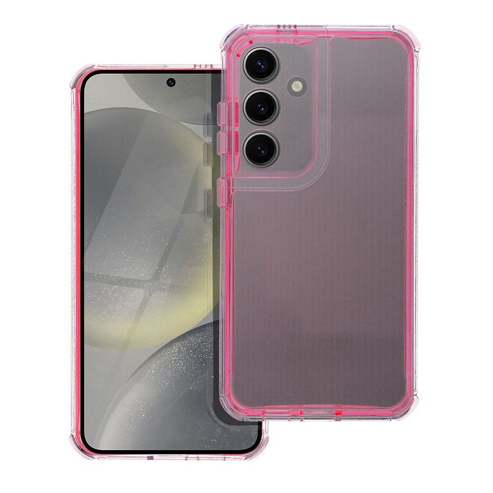Indexkép: Matrix clear Case Samsung S25 Plus tok, rózsaszín