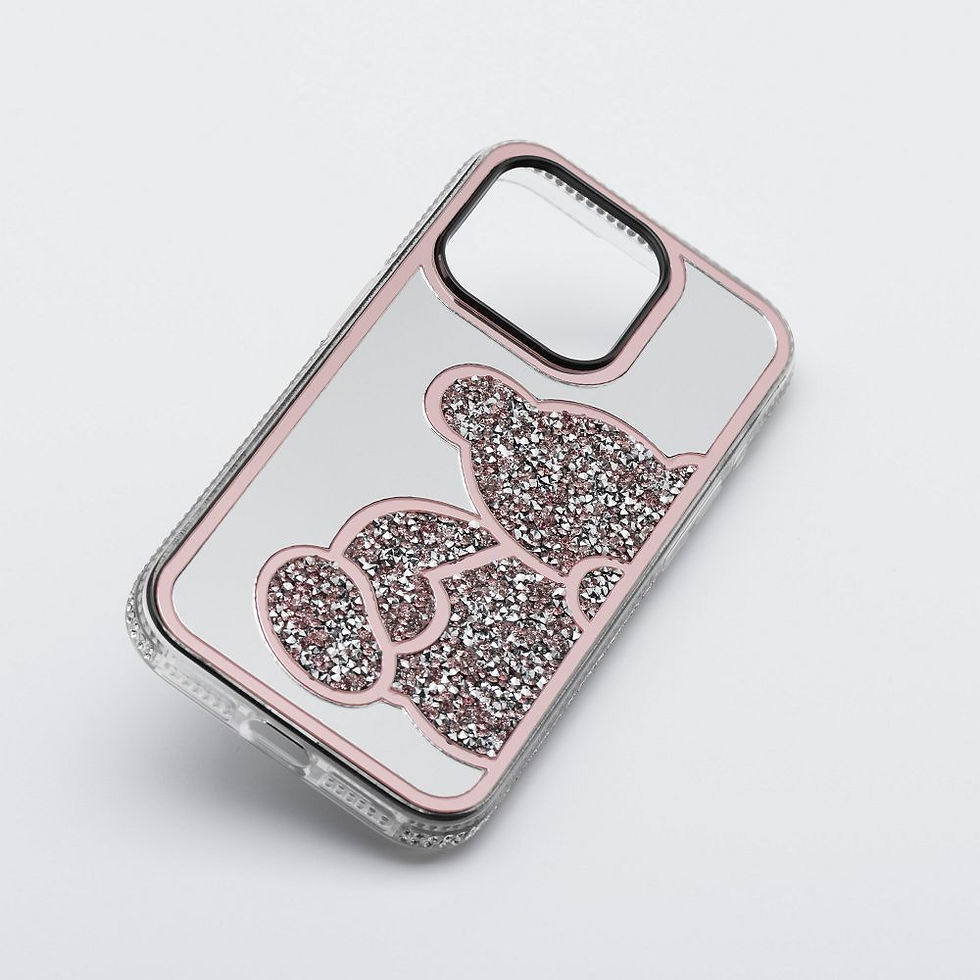 Indexkép: Teddy Bear Case iPhone 13 tok, rózsaszín