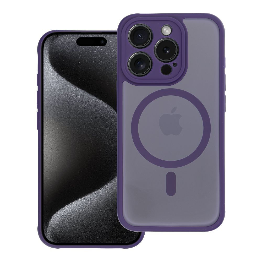 Full Matte Mag Cover Case iPhone 17 Air MagSafe tok, lila