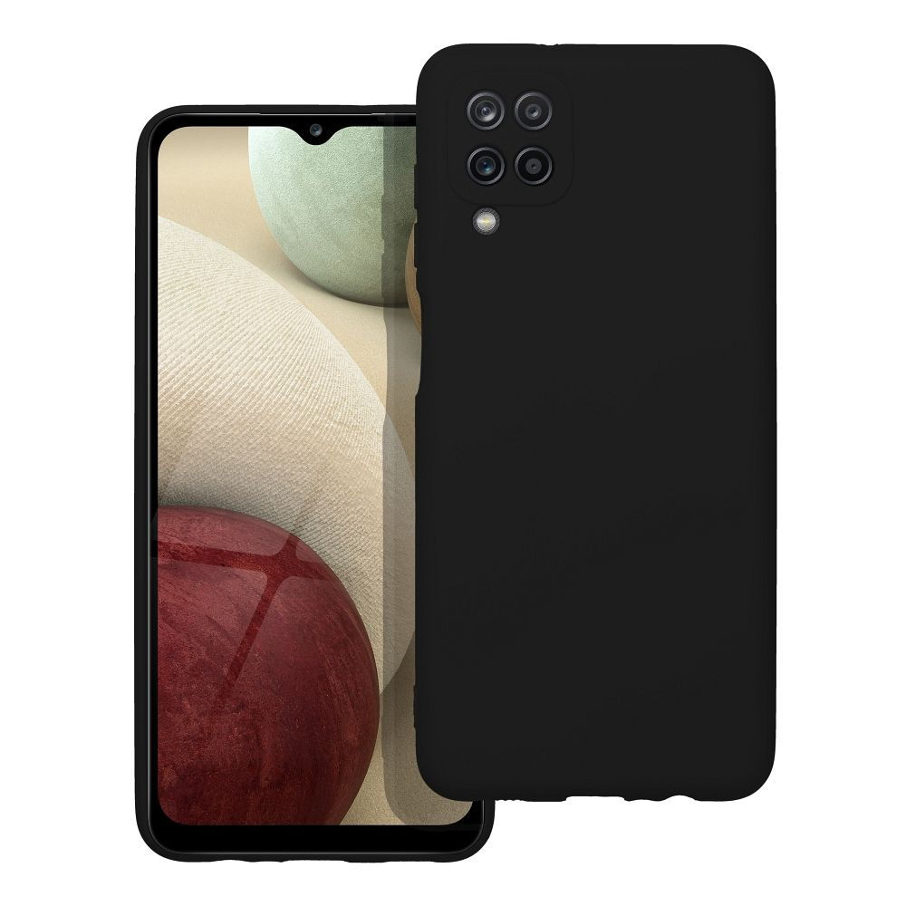 Silicone Case Samsung A12 tok, fekete