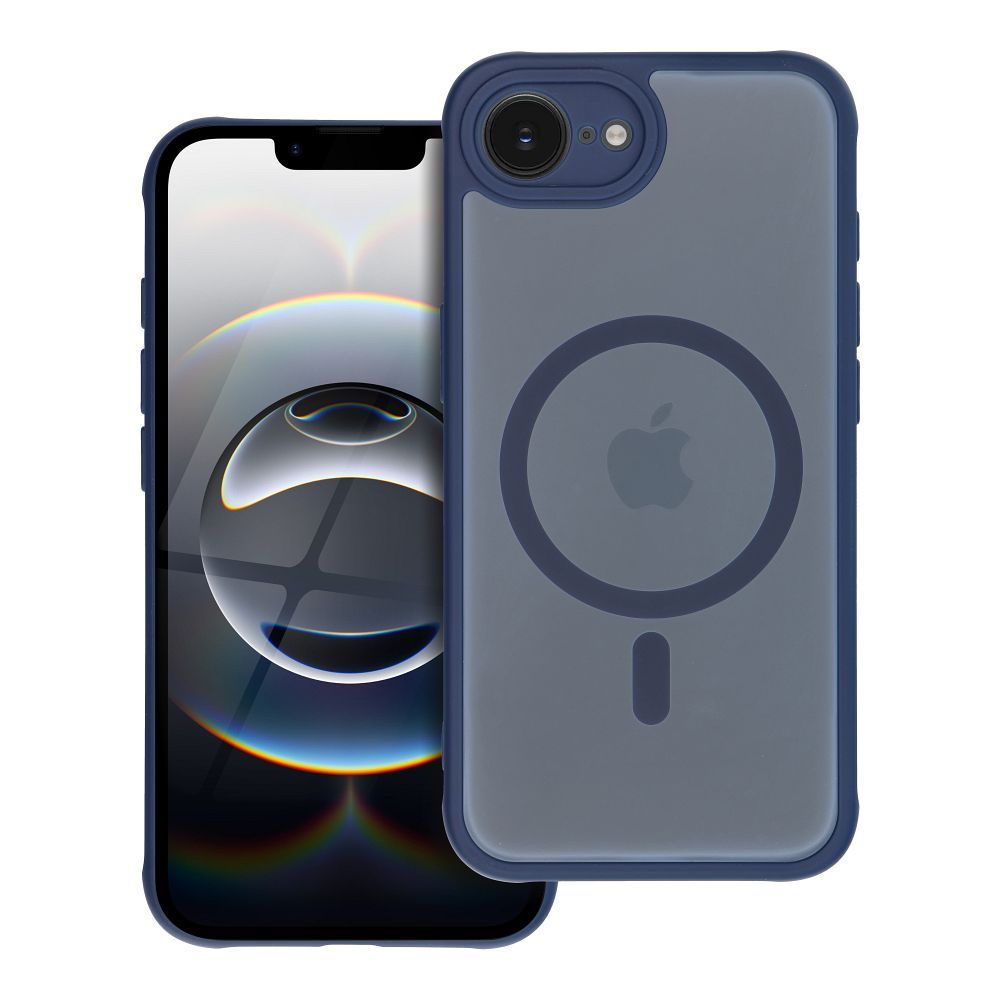 Full Matte Mag Cover Case iPhone 17 Air MagSafe tok, kék