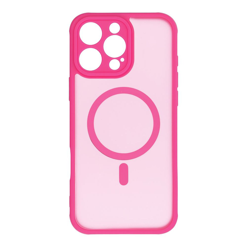 Indexkép: Full Matte Mag Cover Case iPhone 16 Pro Max MagSafe tok, rózsaszín