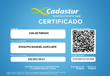 Certificados Cadastur em Manaus