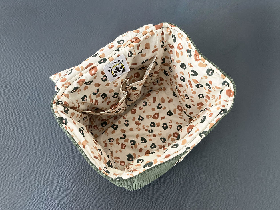 Miniature : Lizzy Trousse - Kaki & Panthère