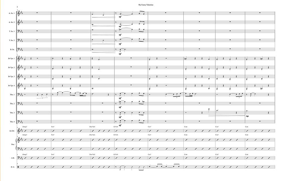 My Funny Valentine-Full Score (Example)