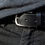 Thumbnail: Red Torpedo Black Leather Belt Buckle Up Close 