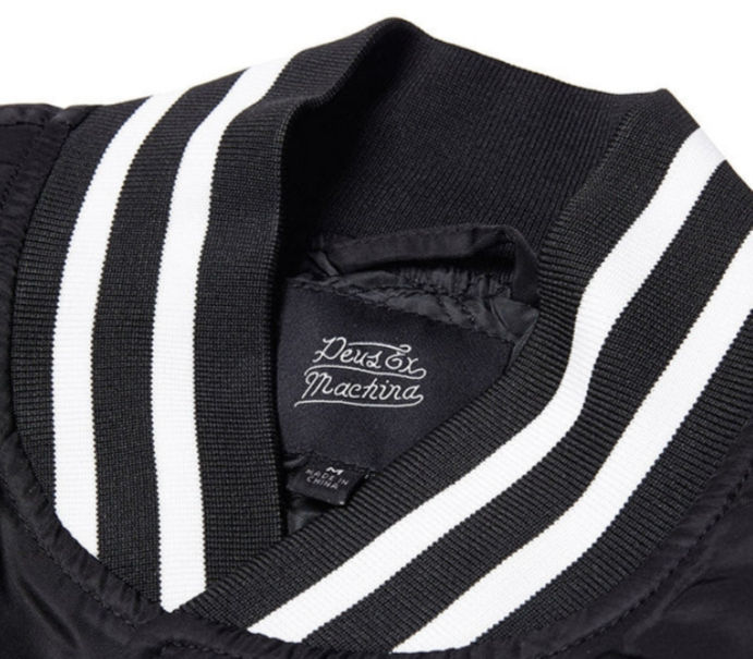 Thumbnail: Deus Ex Machina 'Chuck' Men's Black Bomber Jacket