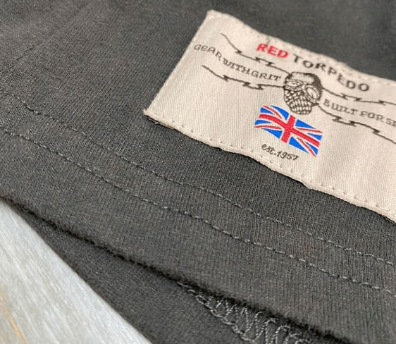 Thumbnail: Red Torpedo Acid Punk Women's Black Tee Branding Tag Detail