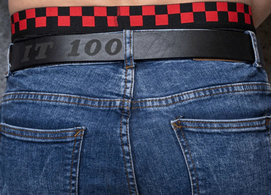 Thumbnail: Ton-Up Black Leather Belt Back