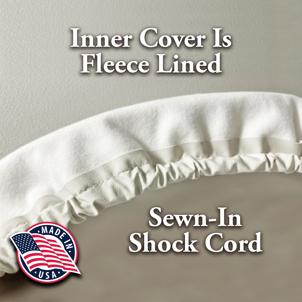 Fleece Lined Covers with Sewn-in Shock Cords equals grip without sacrifice