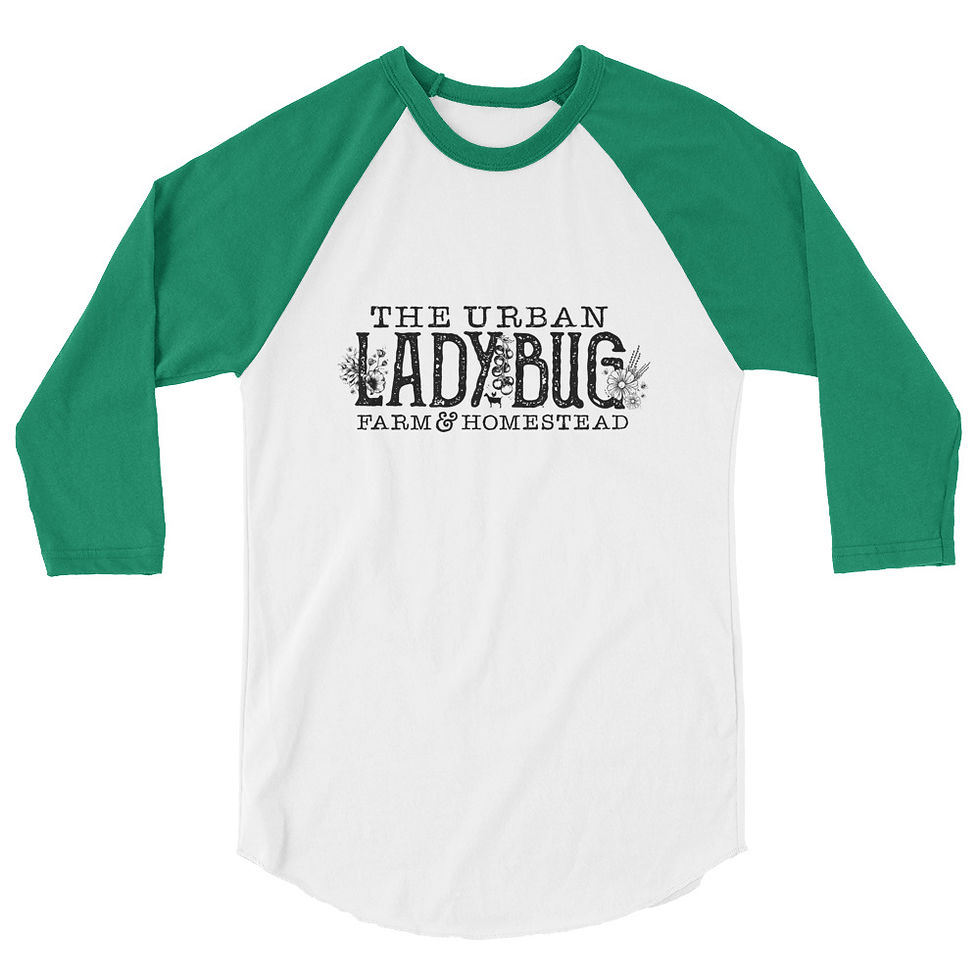 Thumbnail: The Urban Ladybug Farm & Homestead 3/4 Sleeve Raglan Shirt