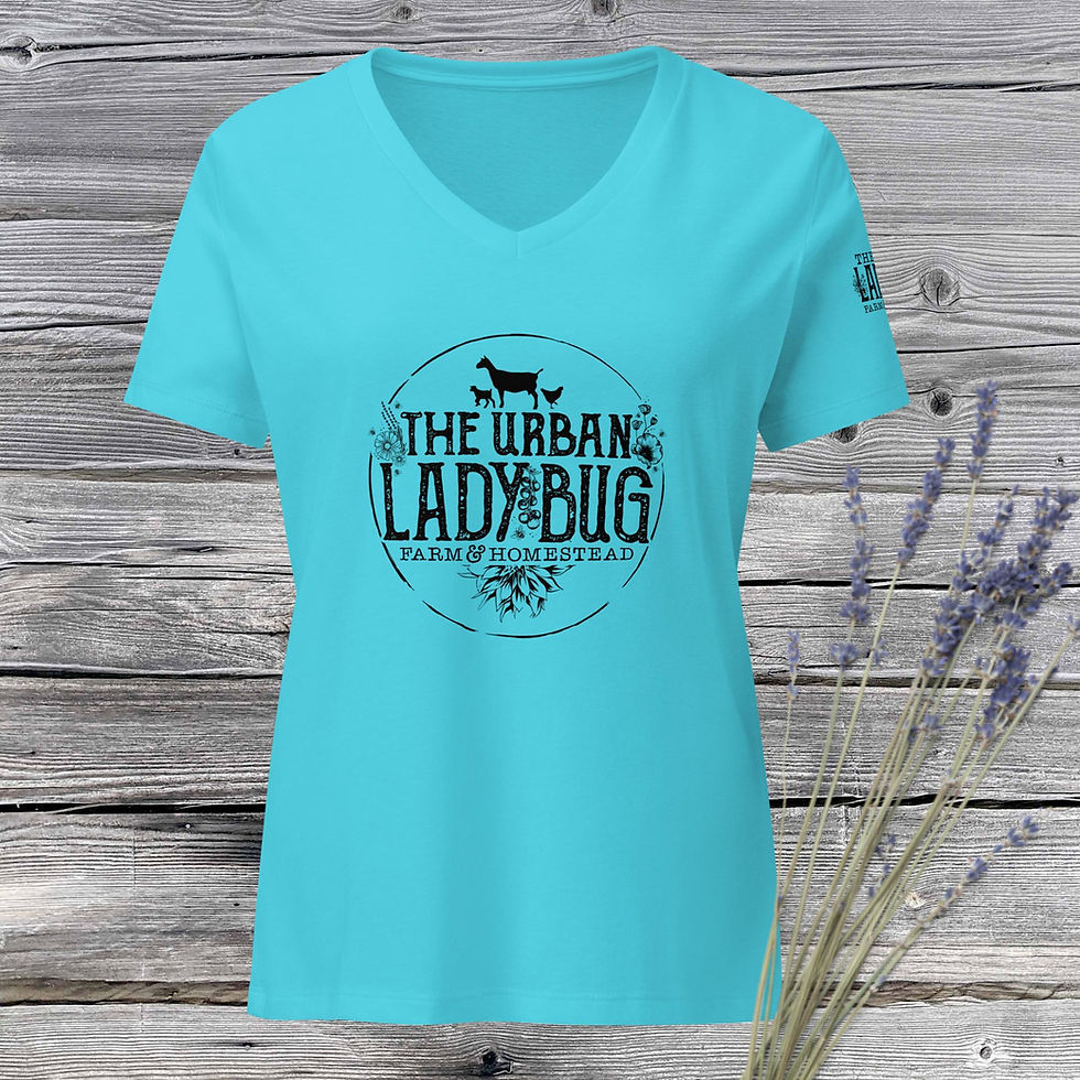 Thumbnail: The Urban Ladybug Farm & Homestead Women’s Bella Canvas V-Neck Tee