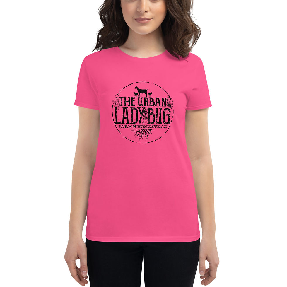 Thumbnail: The Urban Lady Bug Farm & Homestead Women's short sleeve t-shirt