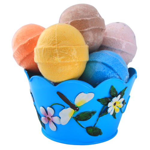 Foaming Bath Bombs (assorted set of 3) | Lemon Berry Soap