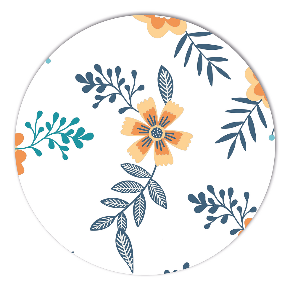 Decoración Plato Motivo Floral