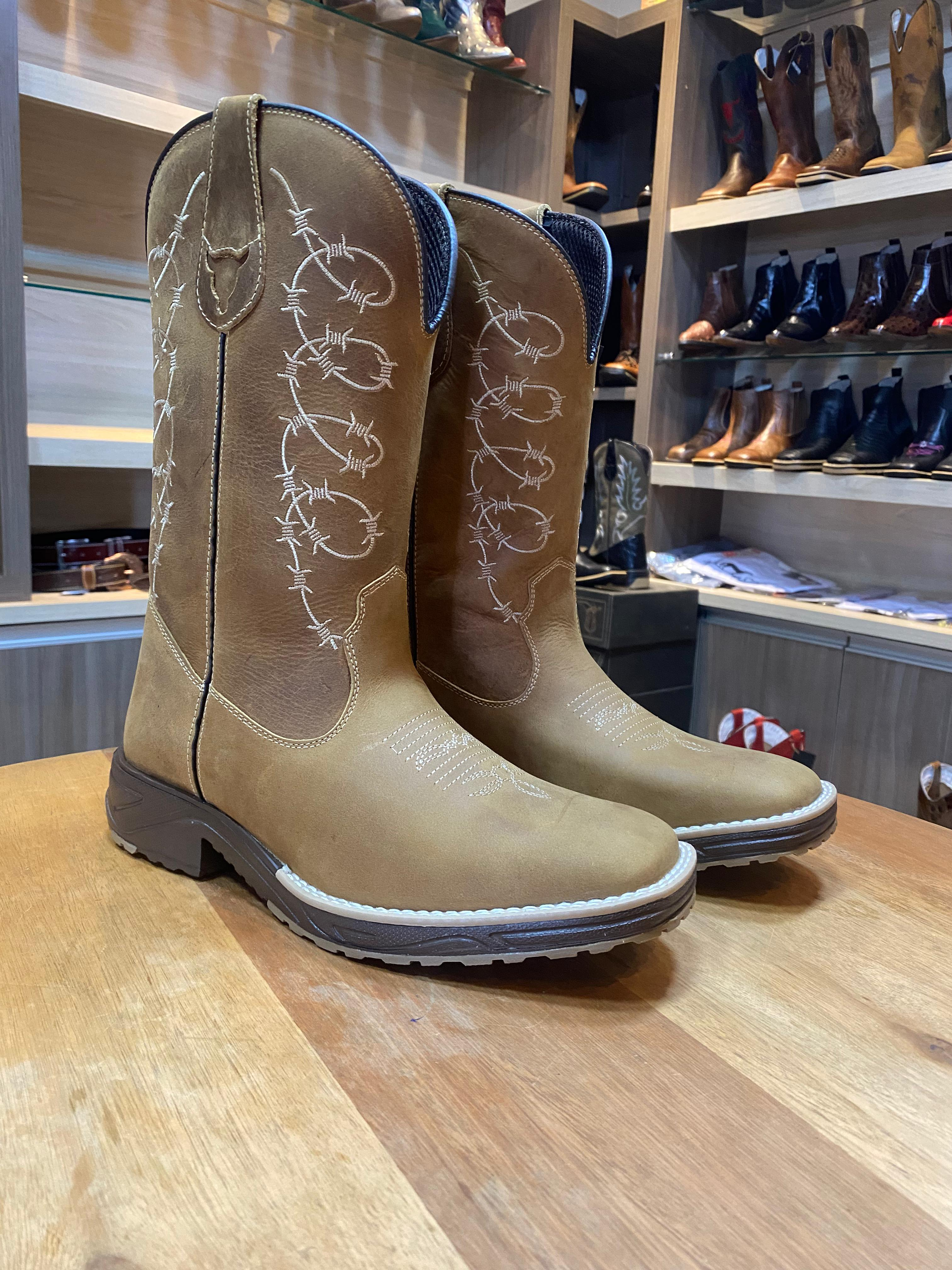 Bota Texana Masculina - Arame Crazy Horse Prime Supreme