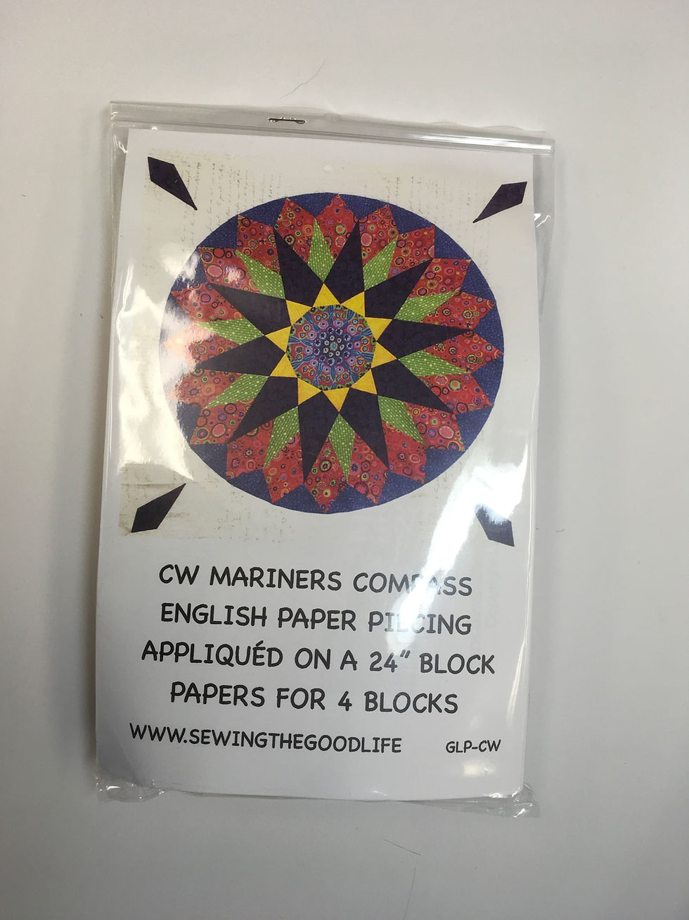 Thumbnail: CW Mariners Compass English Paper Piecing Kit