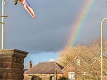 Rainbow over Church