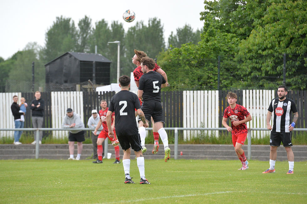 Rhys Millar flick-on for Saints' second goal