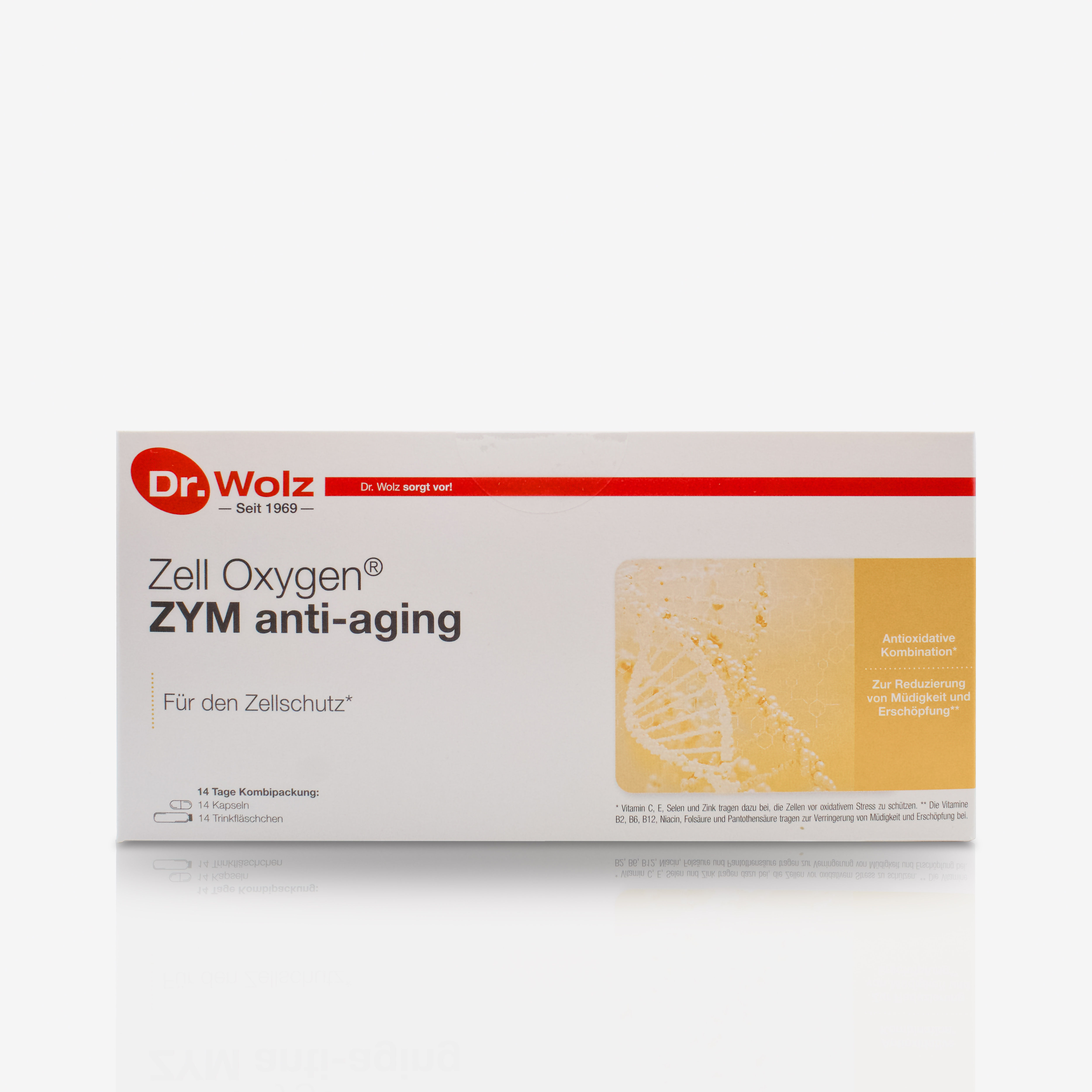 Zell Oxygen ZYM Anti Aging 14 Vials & 14 Capsules