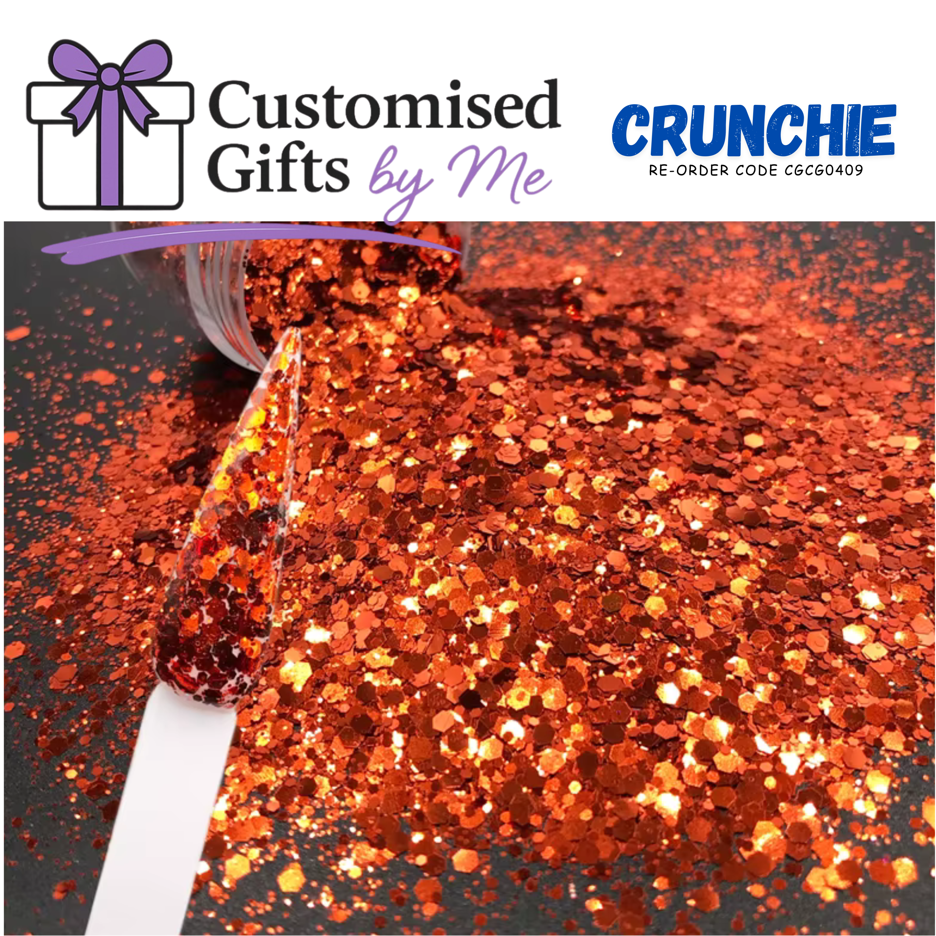 50g Chunky Mix Glitter Bag (colour -  crunchie)