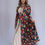 Miniaturbild: Camicia Dress Ottanio Fiori Rossi