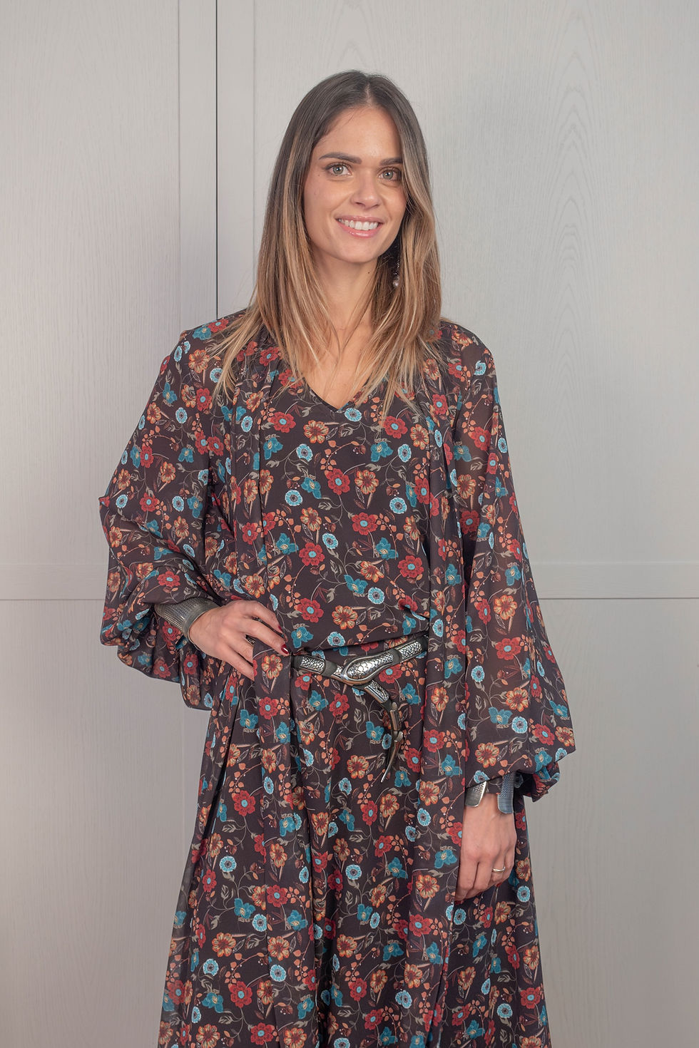 Miniatura: Cecilia Dress Fantasia Fiori