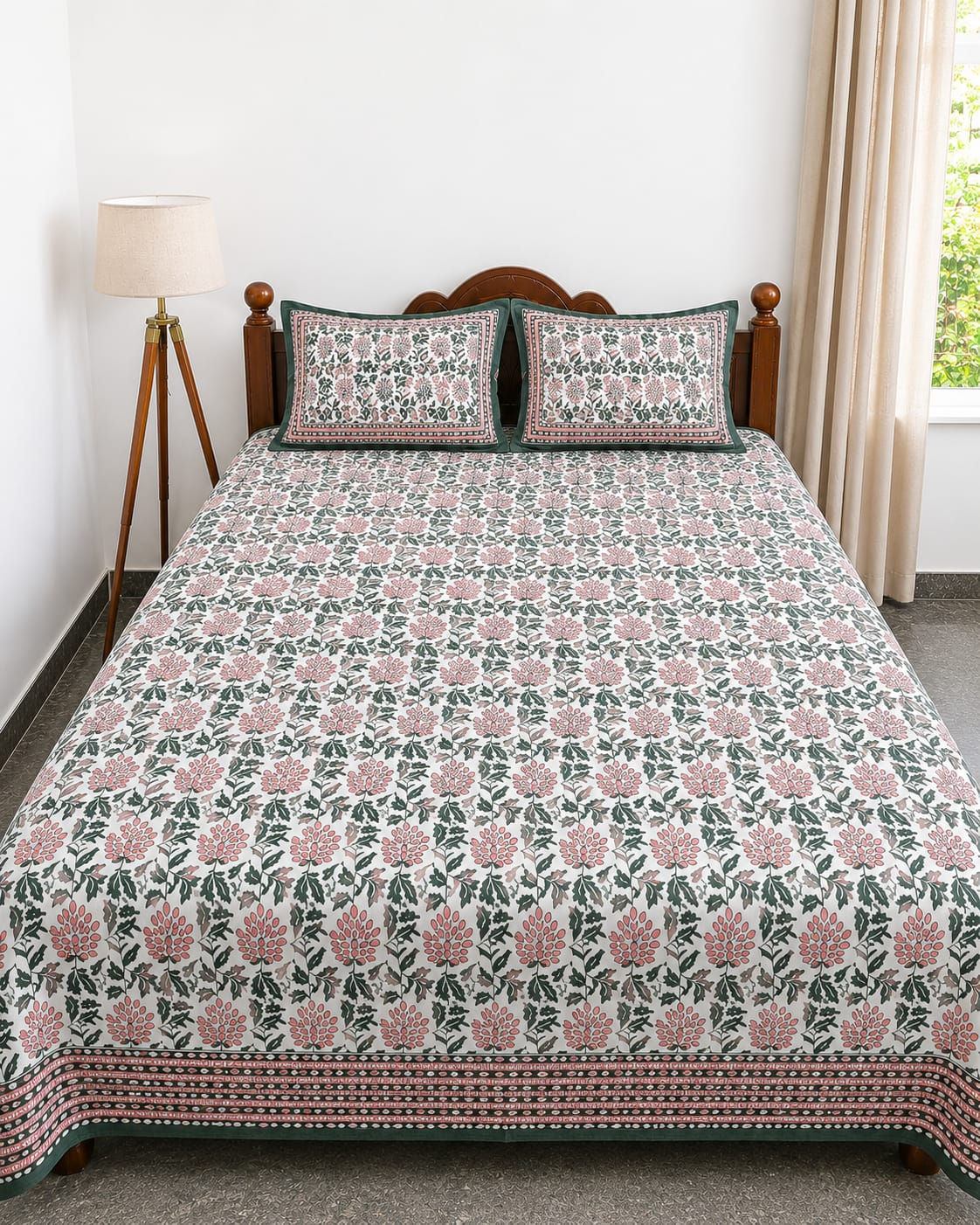 Jaipur Floral King size bedsheet
