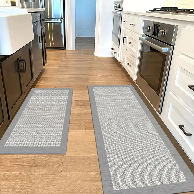 Thumbnail: 2-Pack Chic Non-Slip Kitchen Mats, Water-Resistant