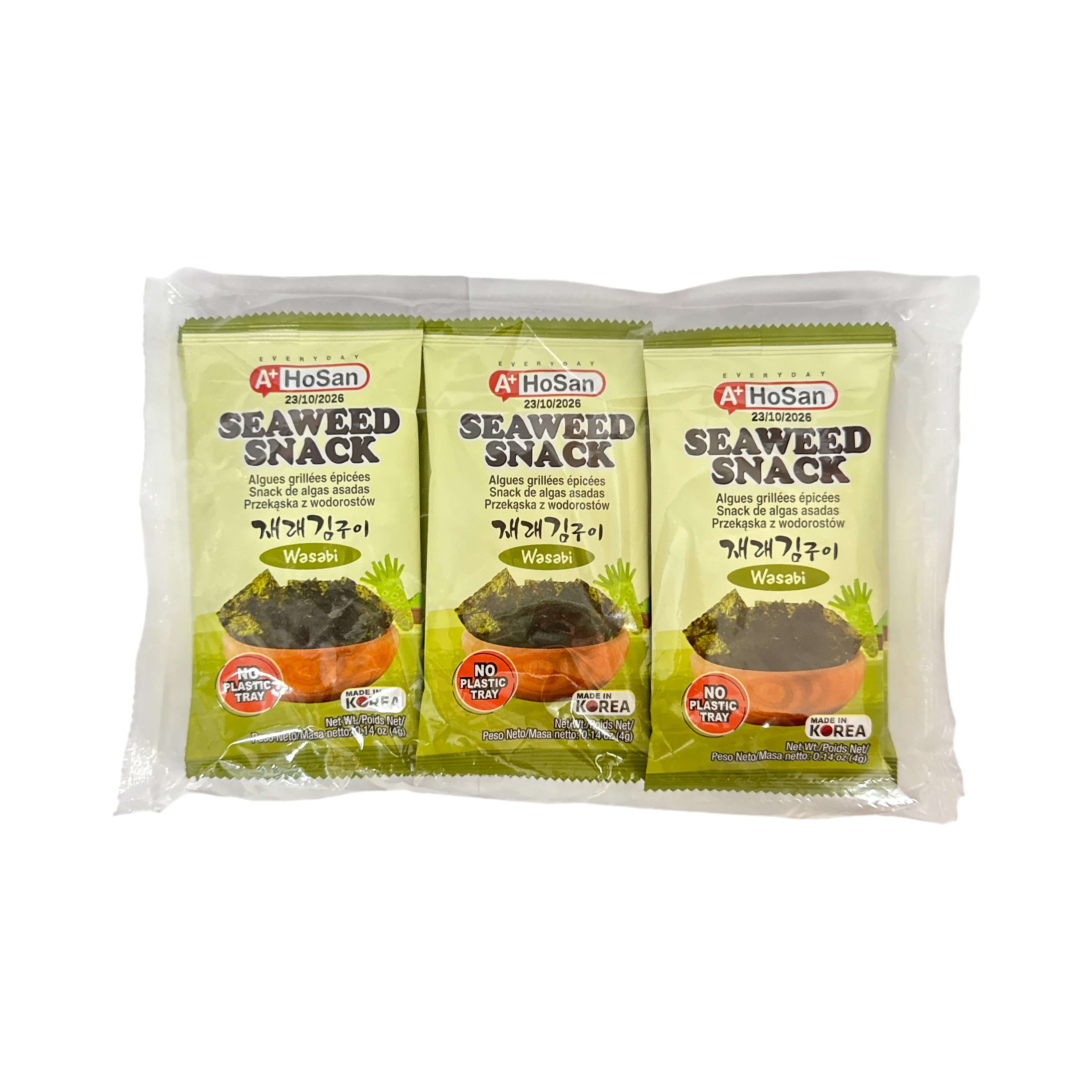 Hosan A+ Roasted Wasabi Seaweed 9 x 4g