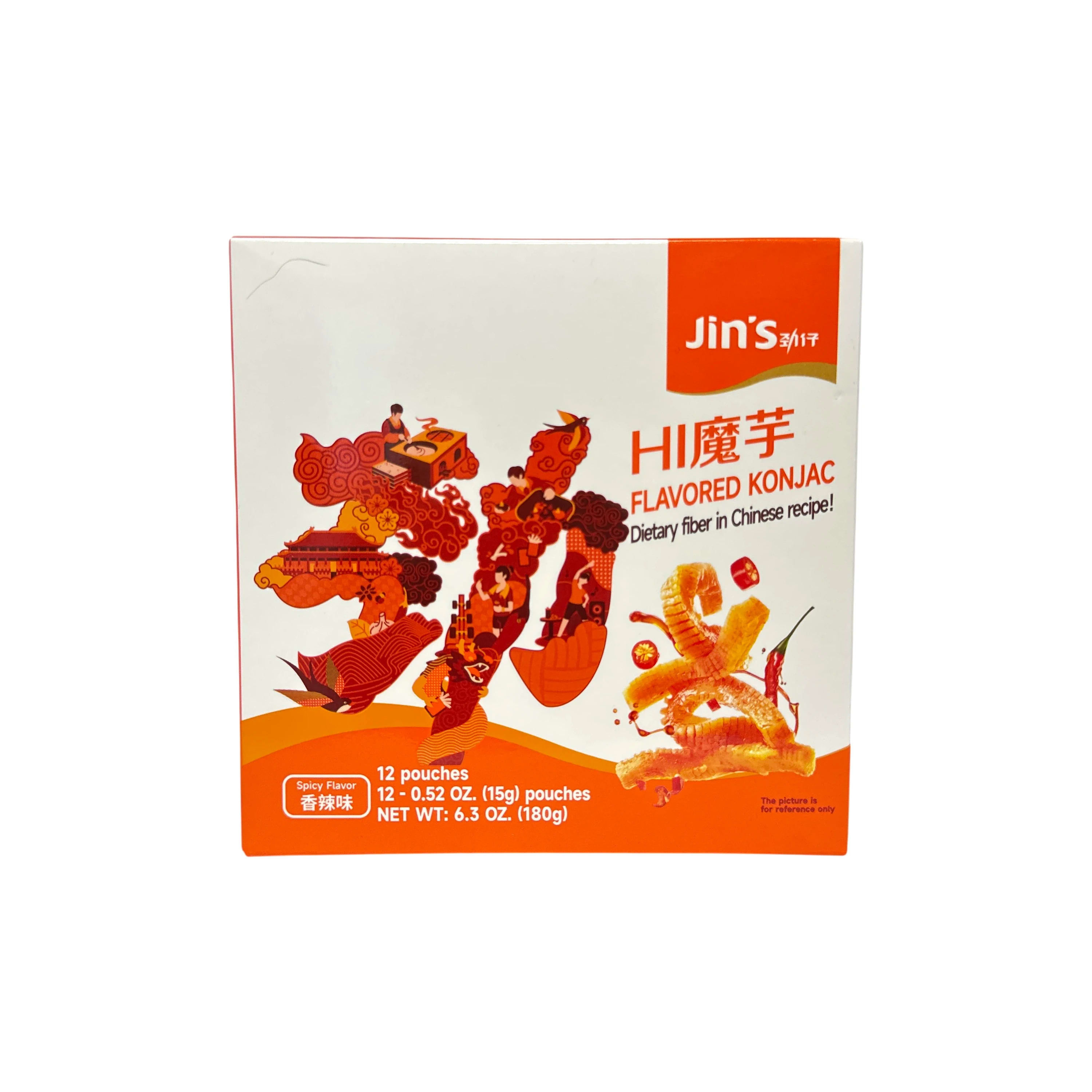 Jinzai Spicy Konjac Snack 180g