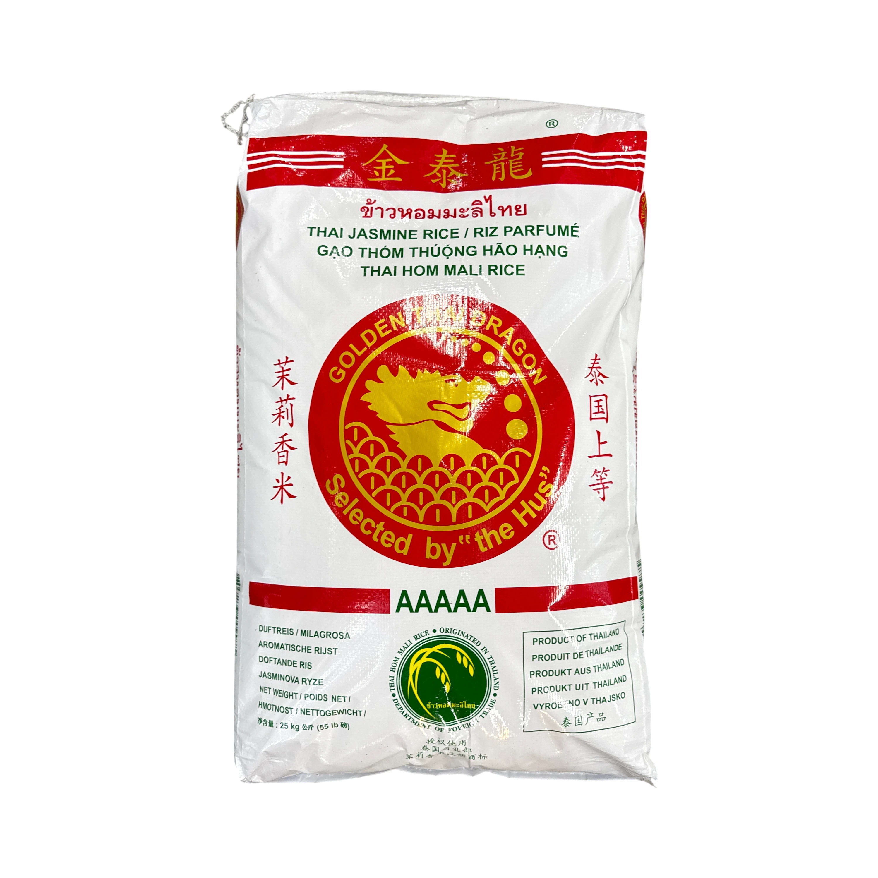 Golden Dragon Thai Jasmine Rice 25kg