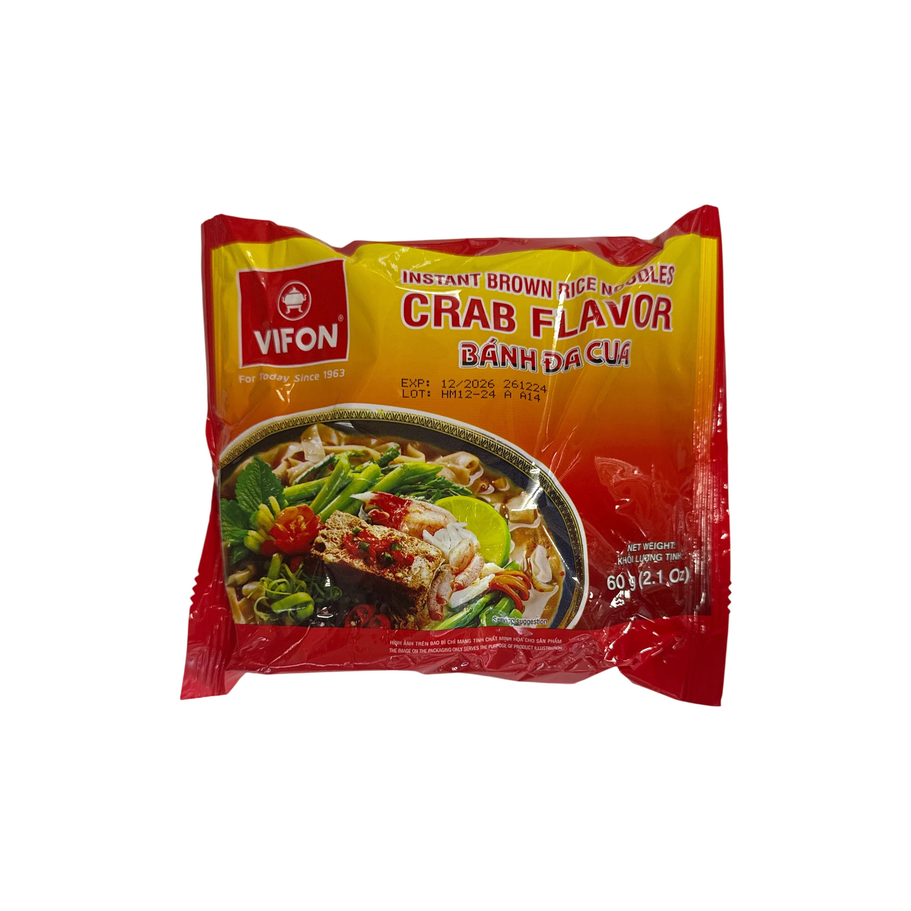 VIFON Crab Flavour Instant Rice Noodles 60g
