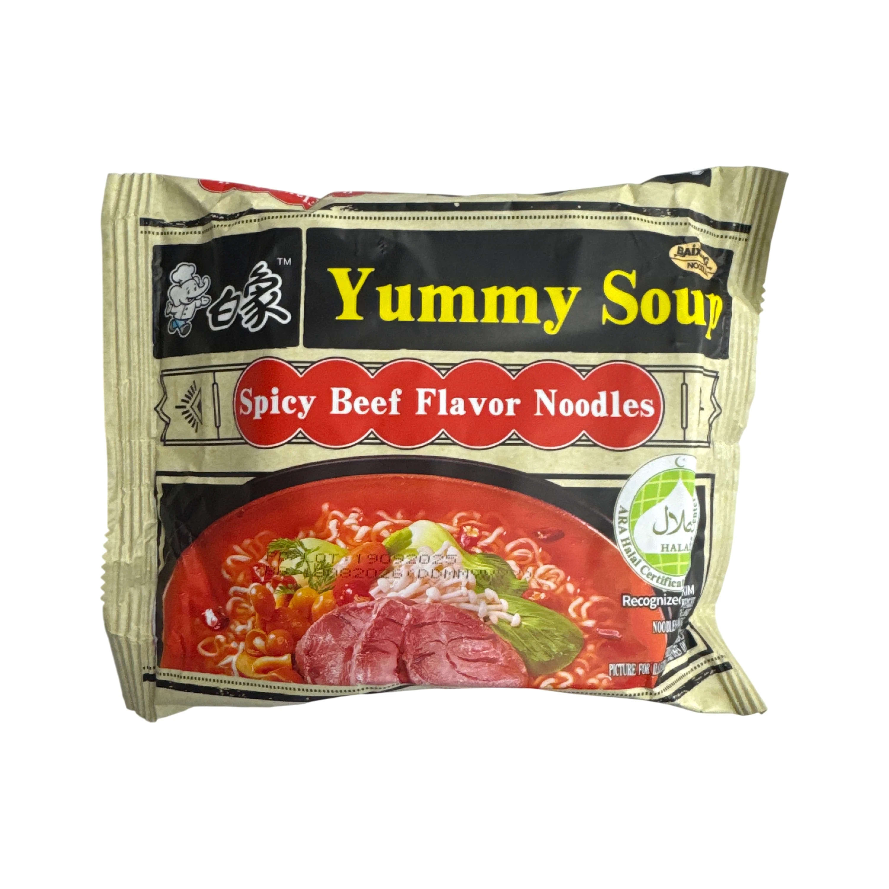 Baixiang Spicy Beef Soup Instant Noodles