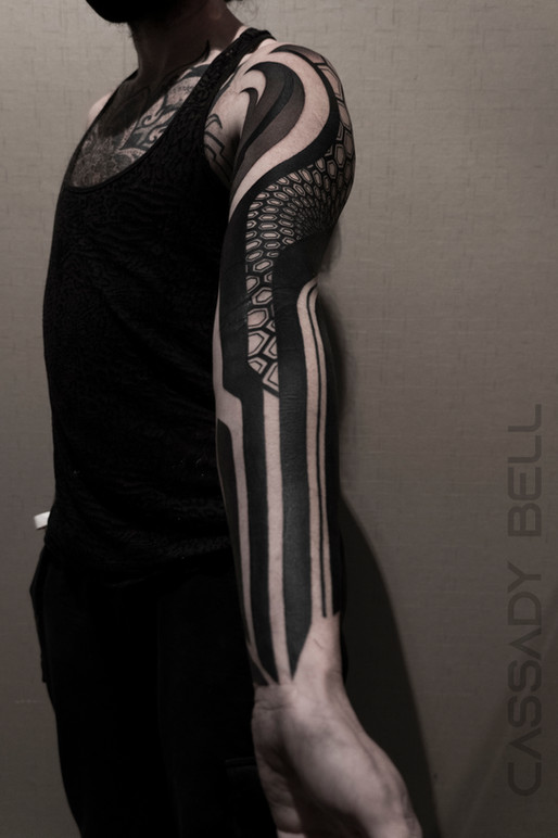 ascher full arm tattoo sleeve