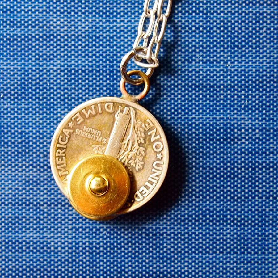 サムネイル： BUTTON WORKS  MERCURY DIME NECKLACE　ボタンワークス　ネックレス