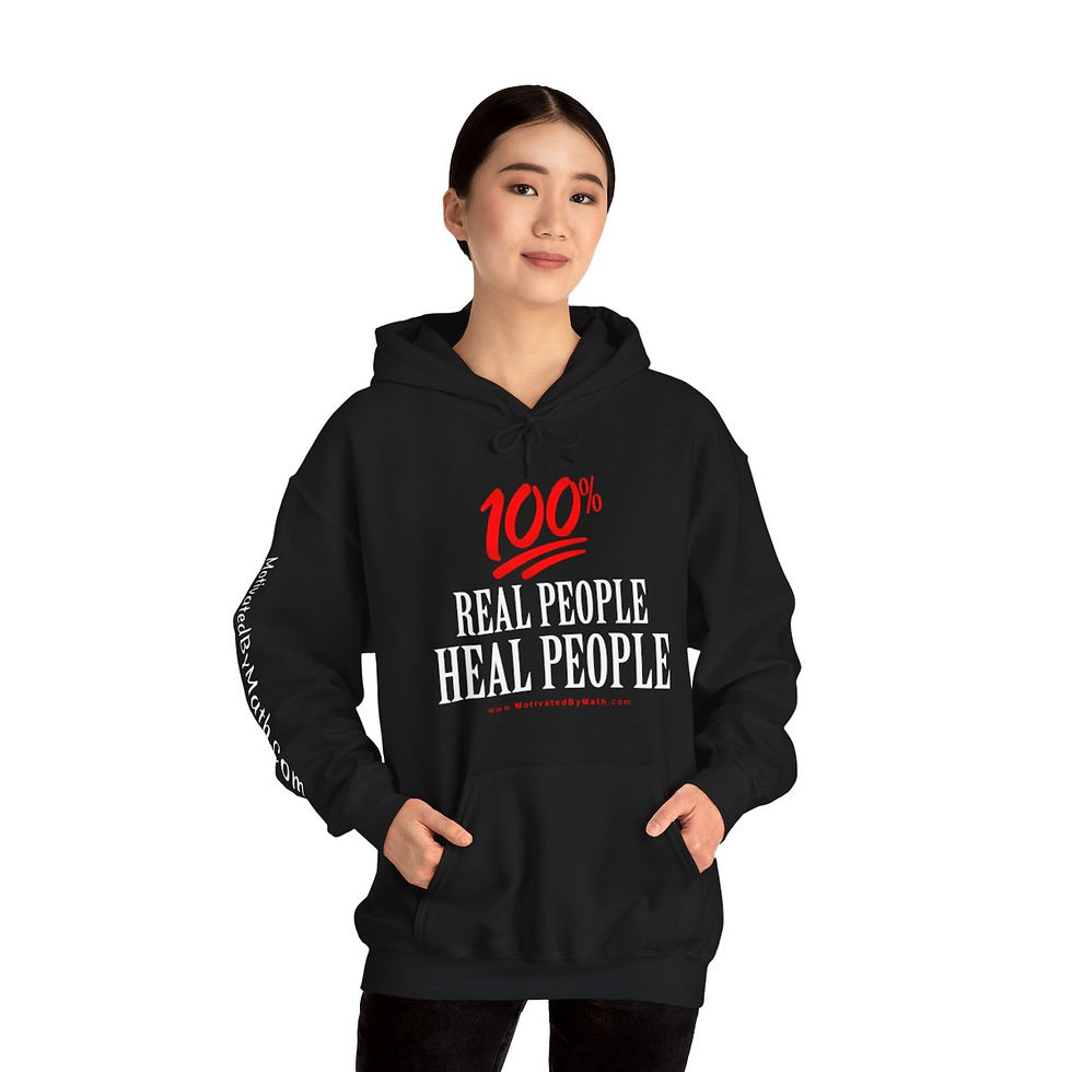 Thumbnail: 100% Real People Heal People Hoodie