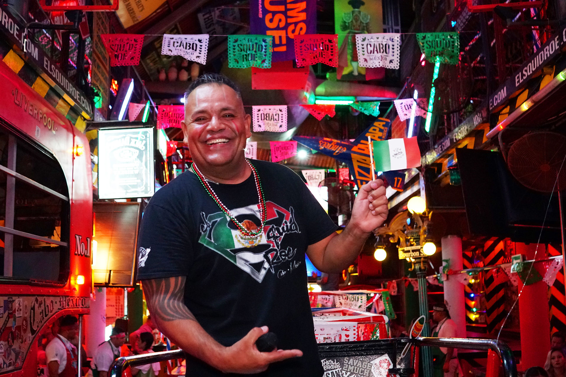 Mc Pablo at El Squid Roe during Mexico's Independence Day in Cabo, Mexico. 