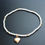 Thumbnail: Rose Gold Heart Charm bracelet set